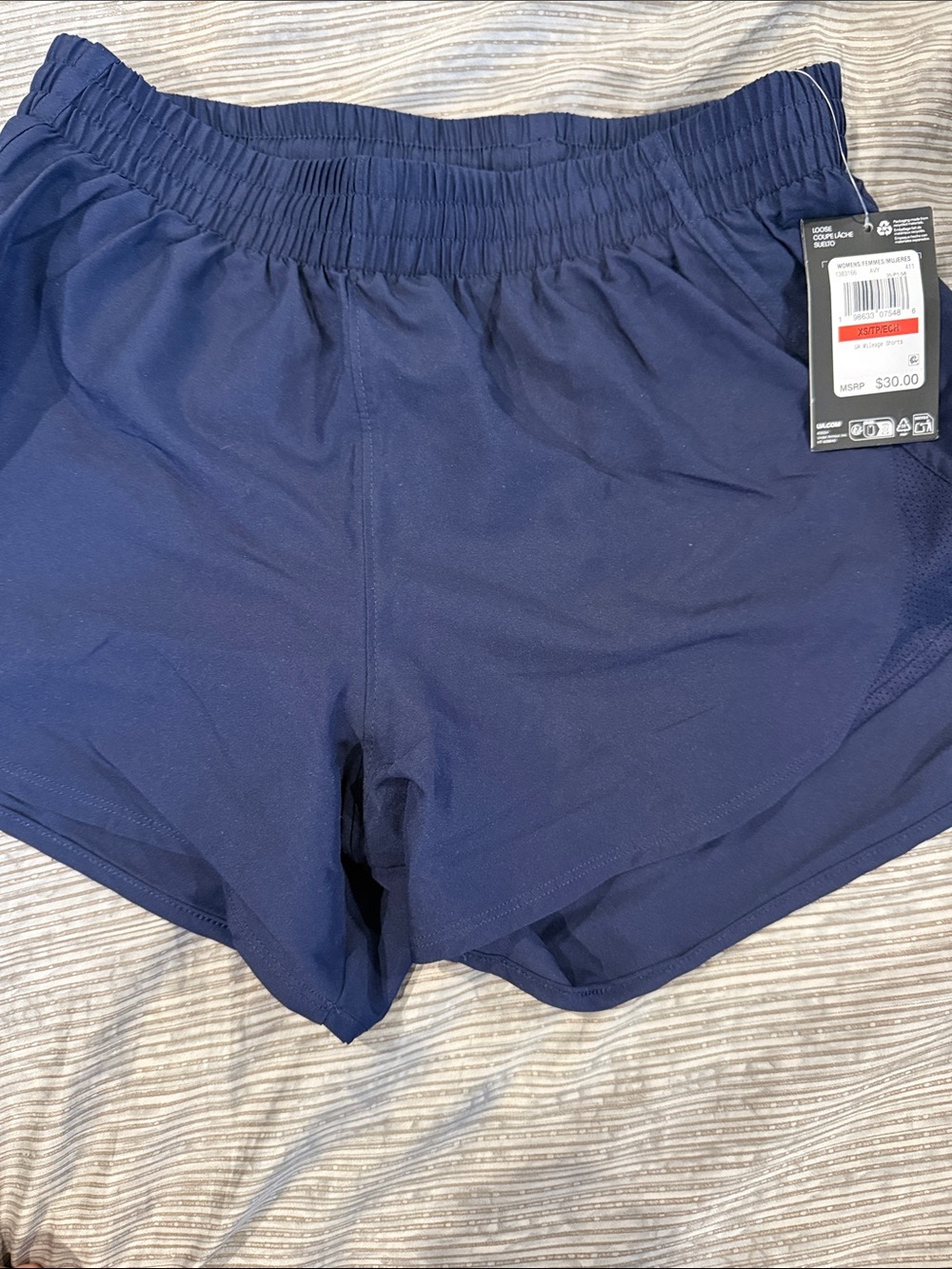 Under Armour Navy Blue Women's Athletic Shorts XS